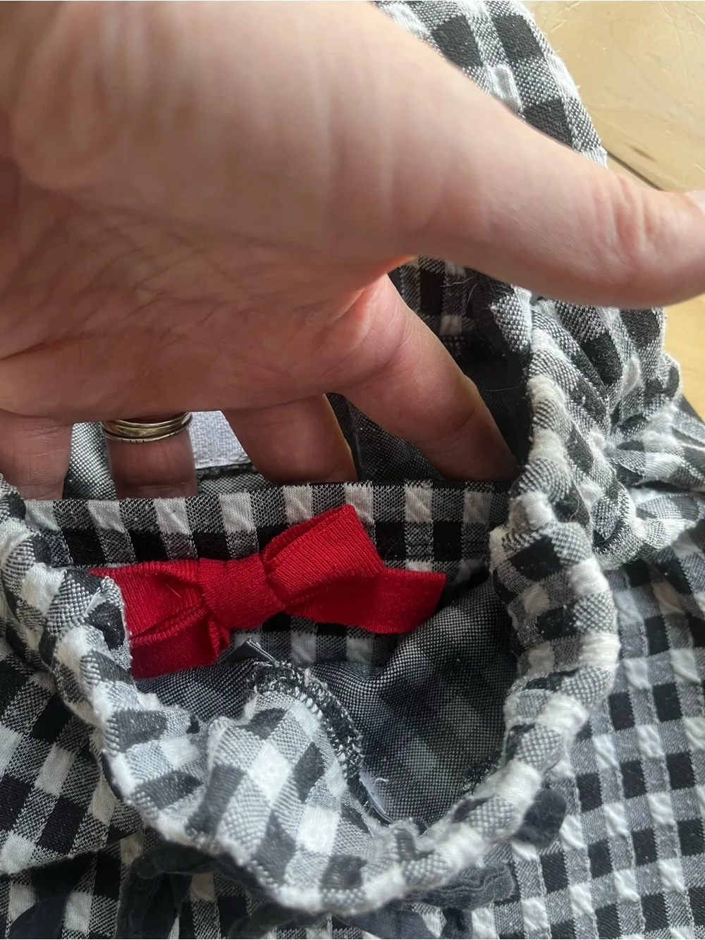 Upcycled Satchel style Purse. Black& White Check. One size.